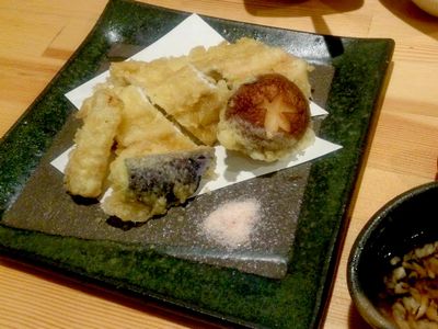 穴子と野菜の天ぷら