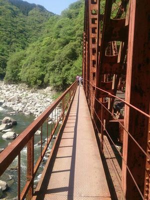 武田尾廃線ハイキングコースの鉄橋